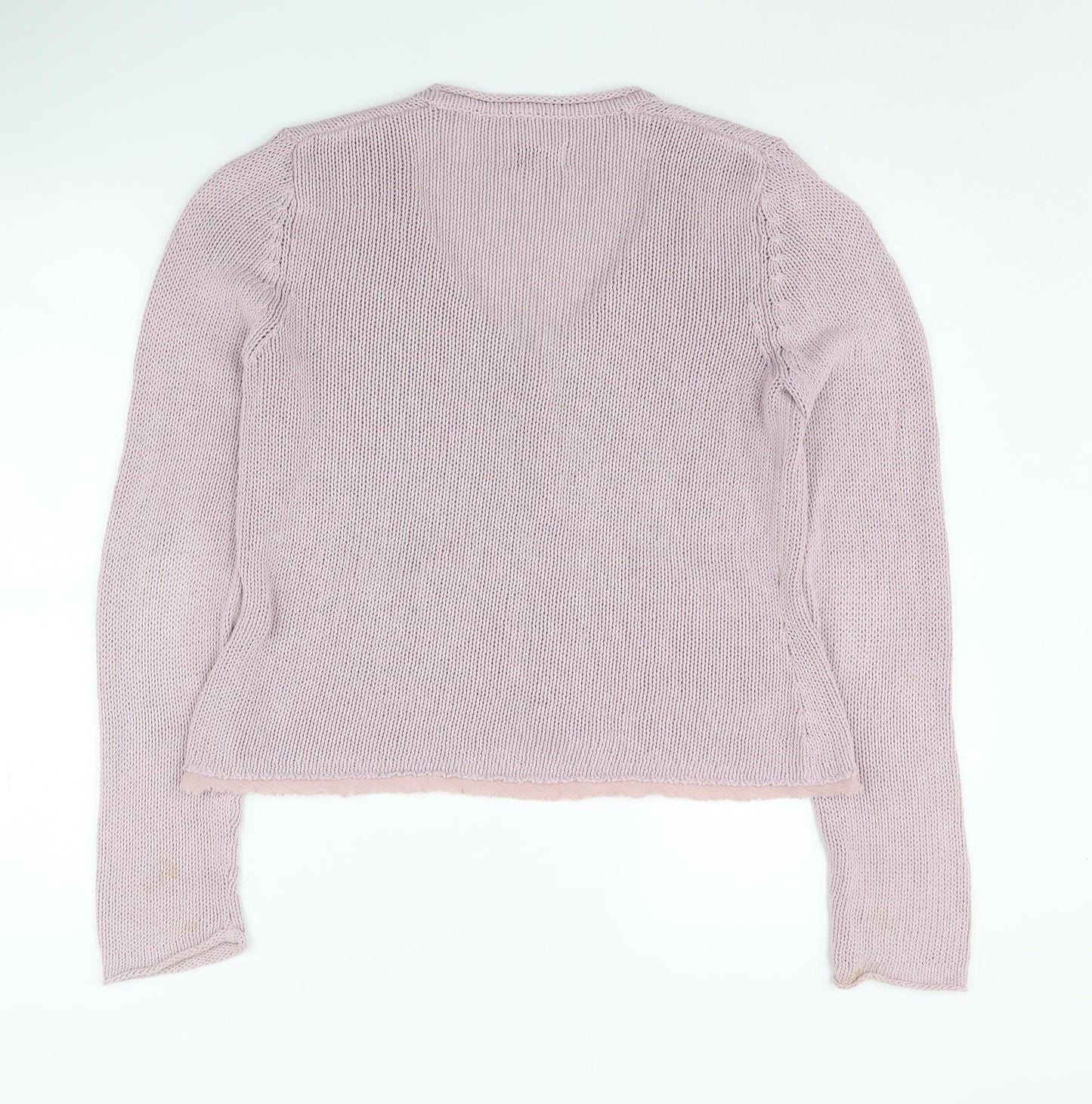 Jigsaw Women's Pink V-Neck Cardigan Size M