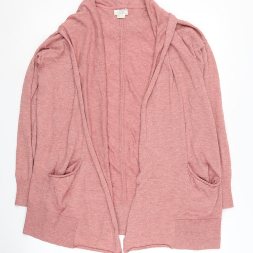 Fat Face Women’s Pink Open Front Cardigan Size 12 Casual