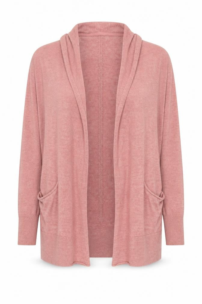 Fat Face Women’s Pink Open Front Cardigan Size 12 Casual