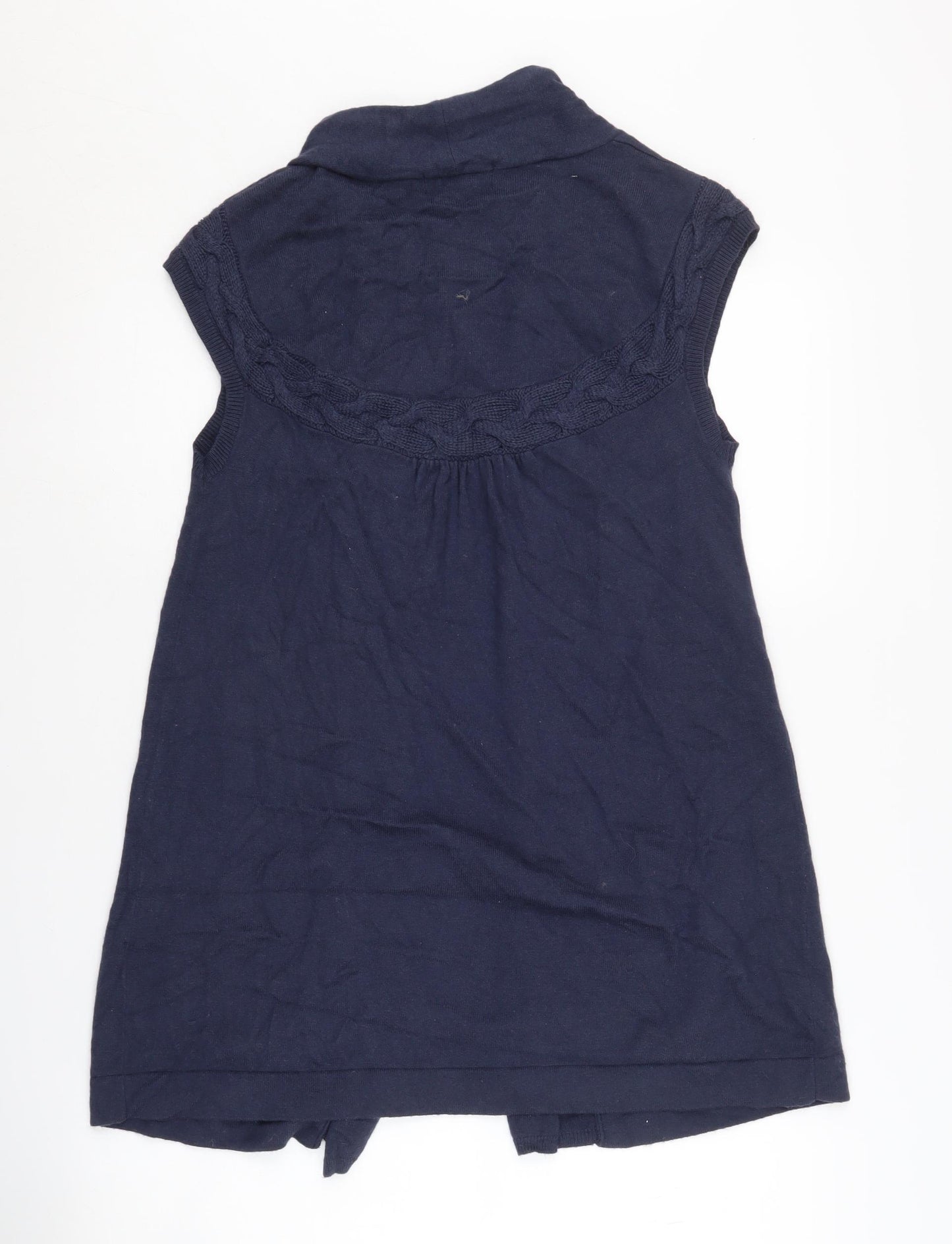 Marks and Spencer Women's Blue Open Front Vest Size 12