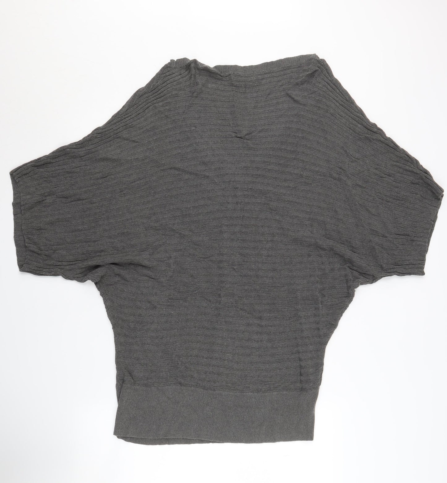 Long Tall Sally Women’s Grey V-Neck Knit Jumper - M