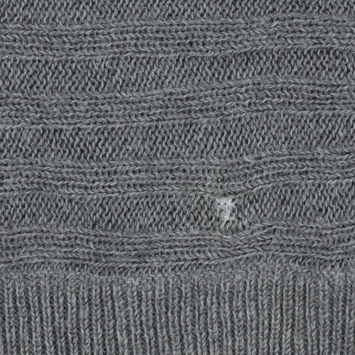 Long Tall Sally Women’s Grey V-Neck Knit Jumper - M