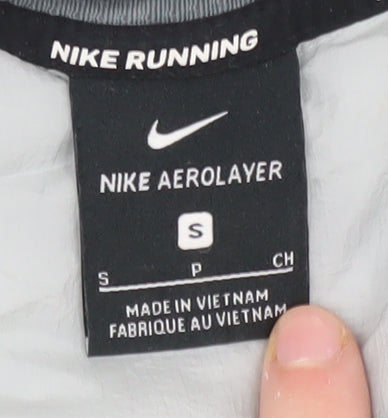 Nike Men's Small Grey Aerolayer Running Waistcoat