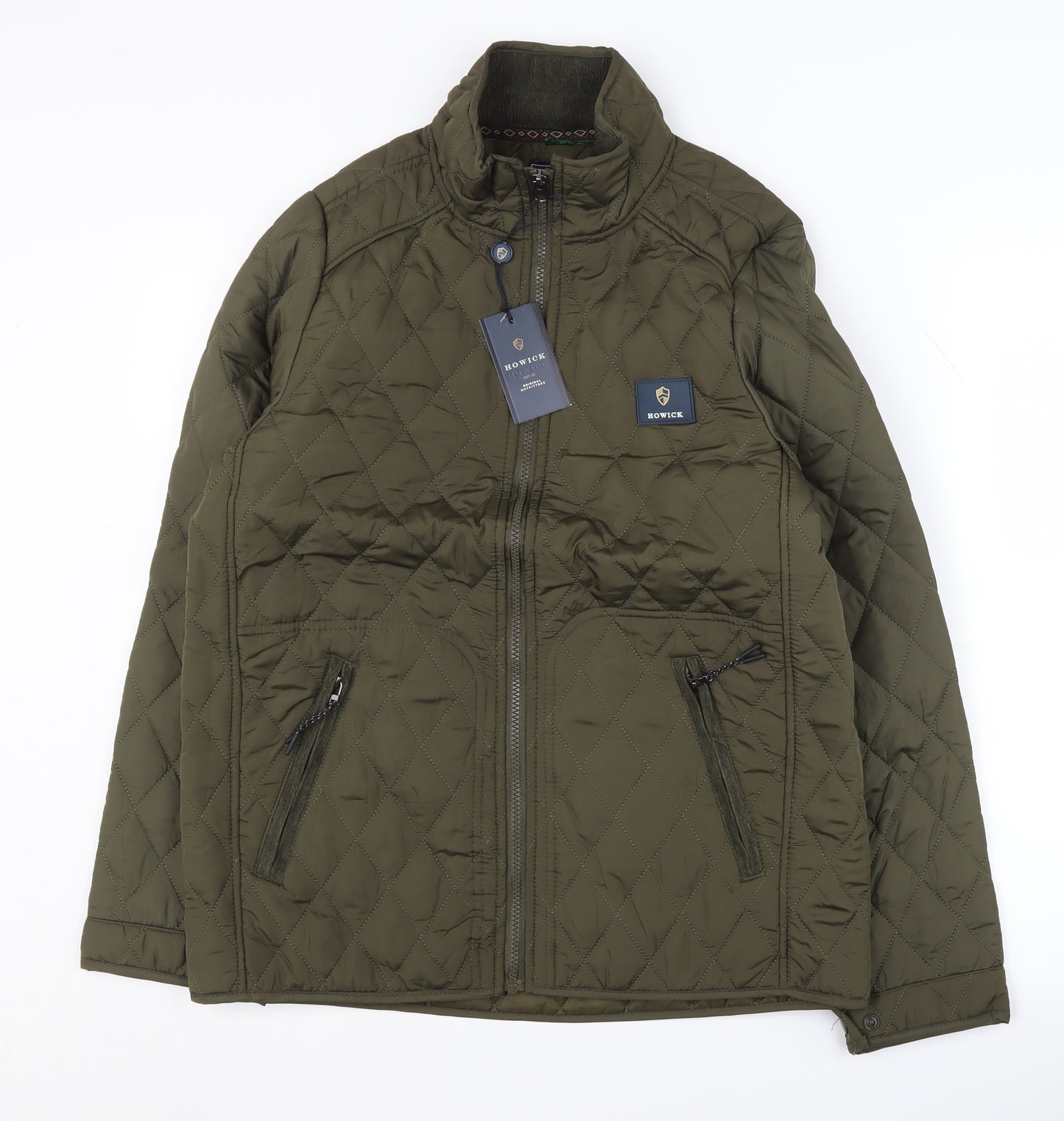 Howick Men's Green Quilted Jacket XL - Casual Style