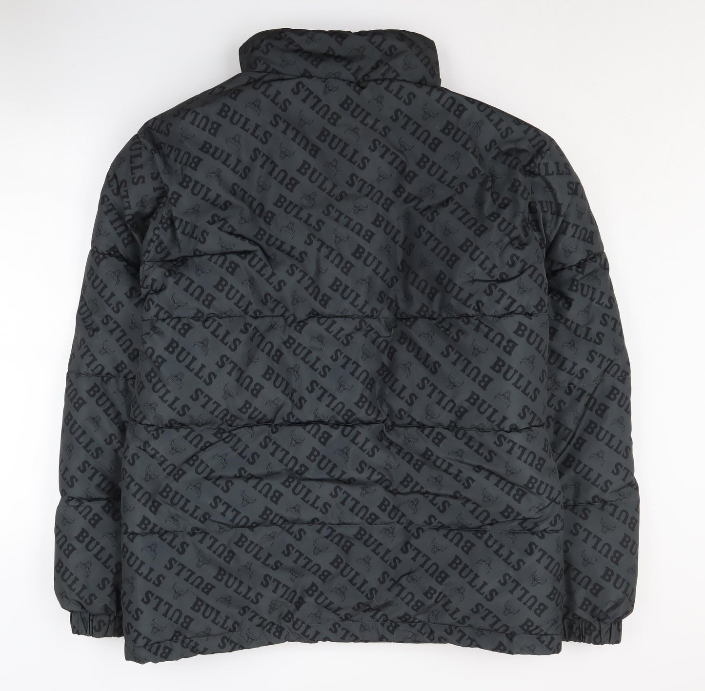 NBA Men's Black Puffer Jacket M Sports Winter