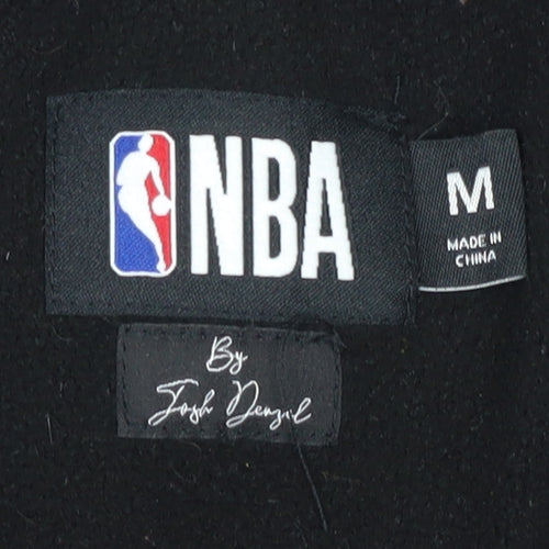 NBA Men's Black Puffer Jacket M Sports Winter