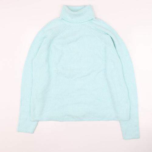 Marks and Spencer Women’s Blue Roll Neck Jumper L