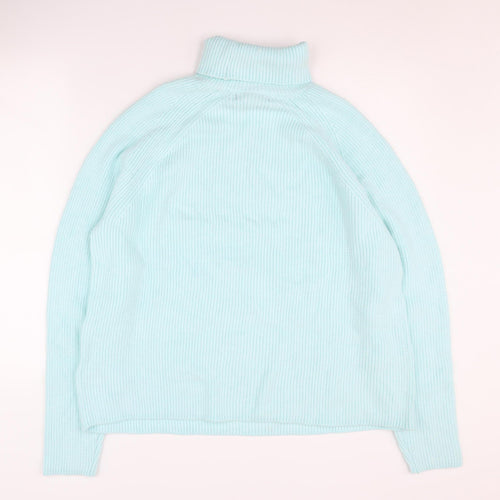 Marks and Spencer Women’s Blue Roll Neck Jumper L