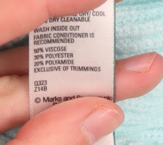 Marks and Spencer Women’s Blue Roll Neck Jumper L