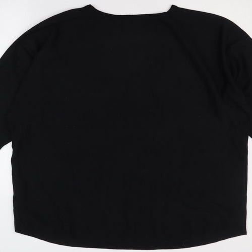Cable & Gauge Women's 3XL Black Pullover Jumper