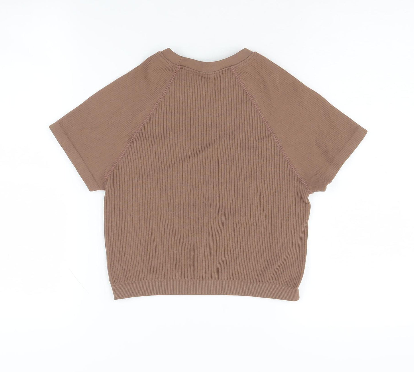 ASOS DESIGN Women's Brown Crew Neck T-Shirt Medium