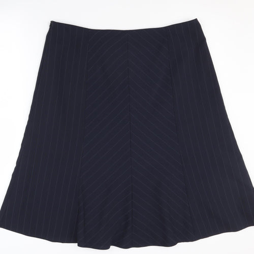 Bonmarché Women's Blue A-Line Skirt Size 16