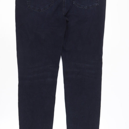 Next Women's Blue Skinny Jeans 14L Tall Mid Rise