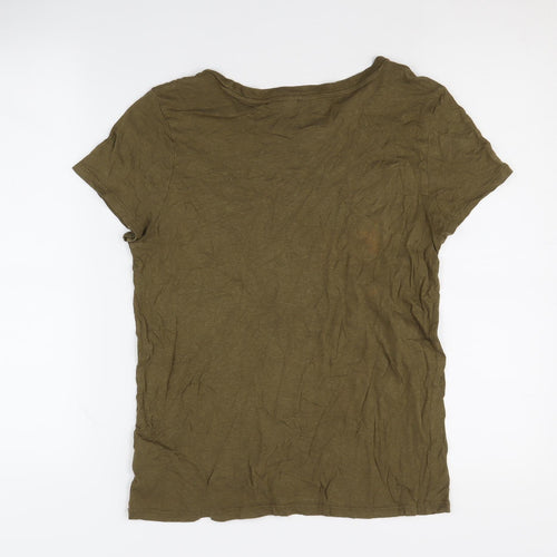 H&M Divided Women's Green Basic T-Shirt M