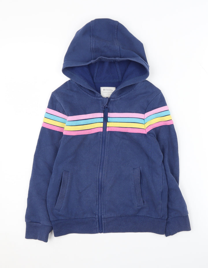 Mountain Warehouse Girls Blue Full Zip Hoodie 7-8 Years