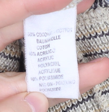 Gioferatti Men's Beige Cardigan, Large, V-Neck