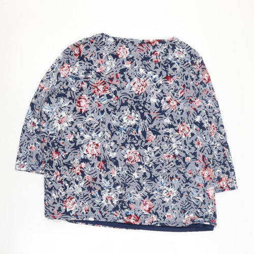 Honor Millburn Women's Floral Blouse, Size 22, Multicoloured