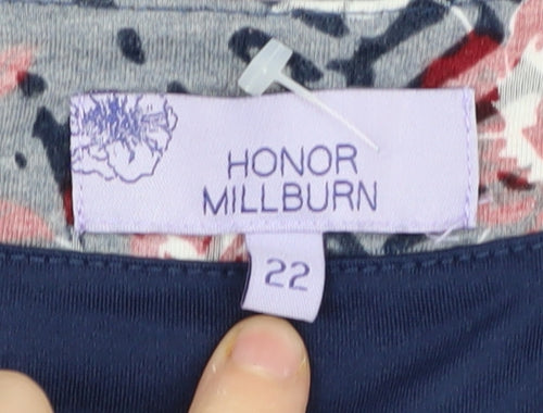 Honor Millburn Women's Floral Blouse, Size 22, Multicoloured