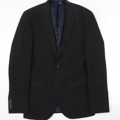 Next Men's Black Blazer, Size 36, Regular Fit