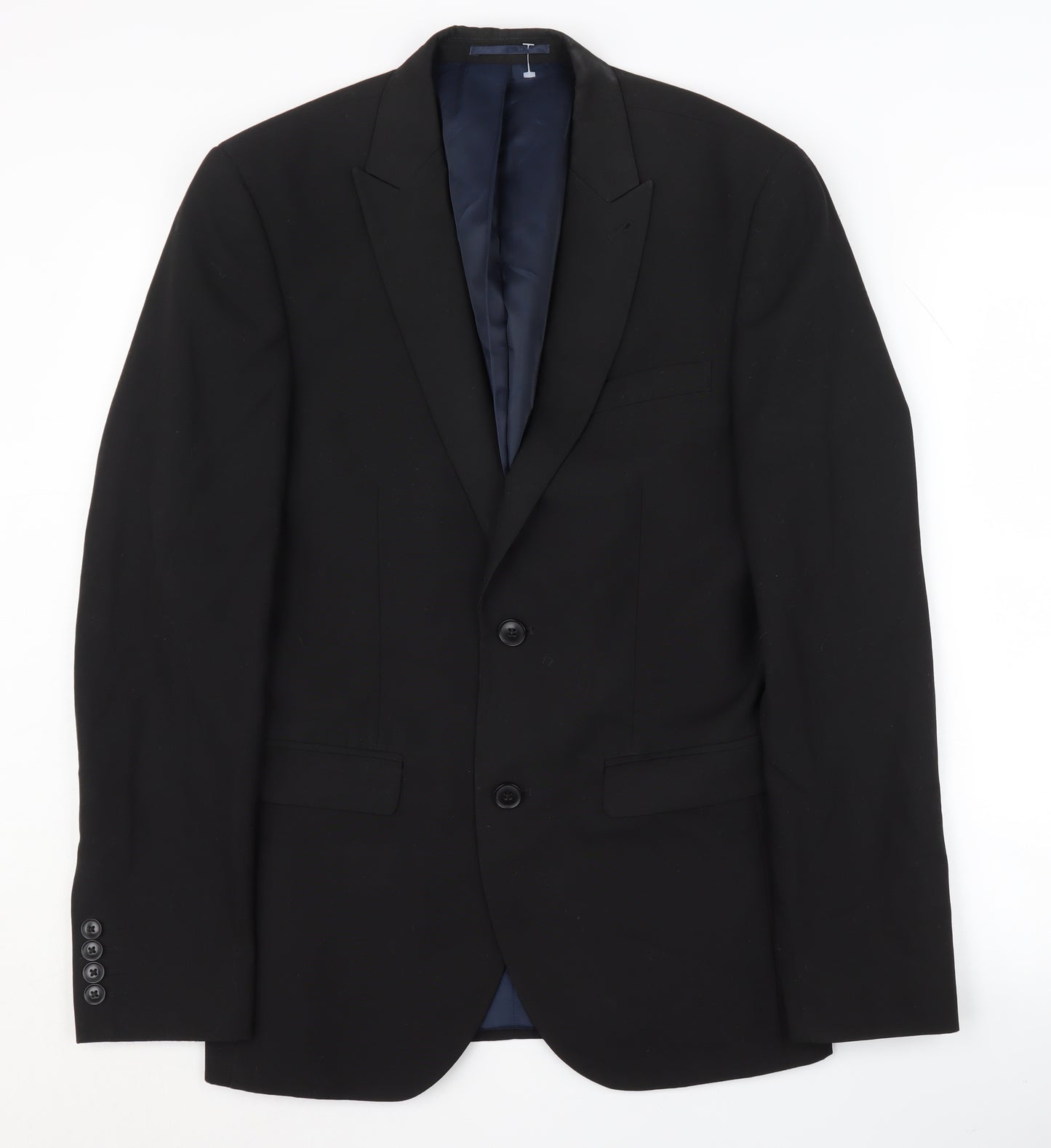 Next Men's Black Blazer, Size 36, Regular Fit