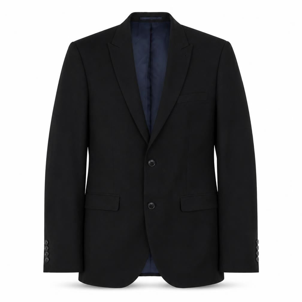 Front view of Next Men's Black Blazer, size 36, Regular Fit
