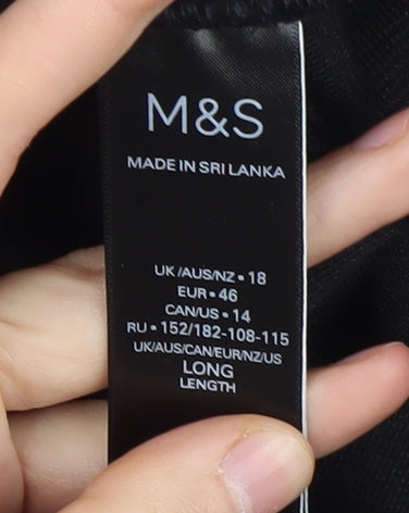 Marks and Spencer Women's Black Ankle Leggings Size 18