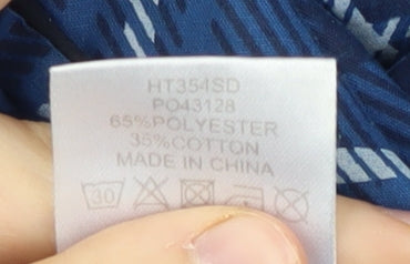 Strong Souls Men's Blue Plaid Pyjama Top S