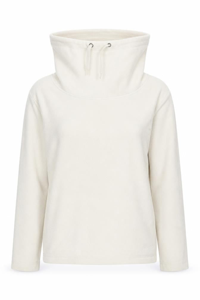 Front view of Campri Women's Ivory 8 Hoodie with Drawstring