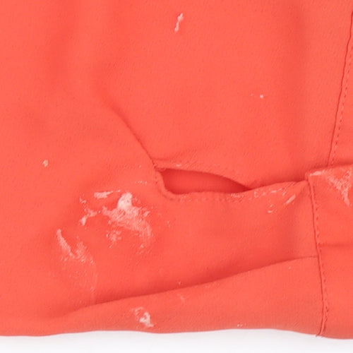 Dorothy Perkins Women's Orange Button-Up Shirt Size 16