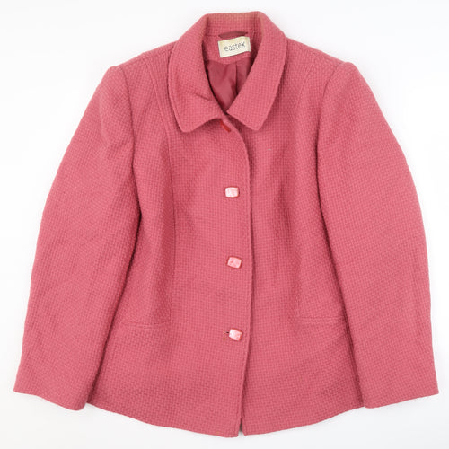 Eastex Pink Women's Blazer, Size 18, Wool, Elegant