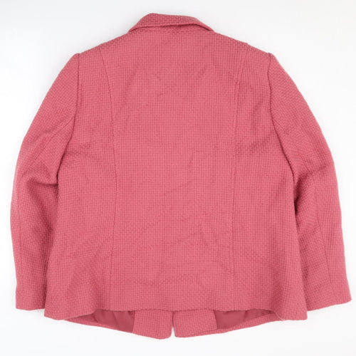 Eastex Pink Women's Blazer, Size 18, Wool, Elegant