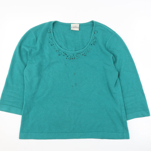 Eastex Women's Green Size 14 Pullover Jumper