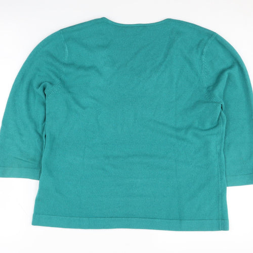 Eastex Women's Green Size 14 Pullover Jumper