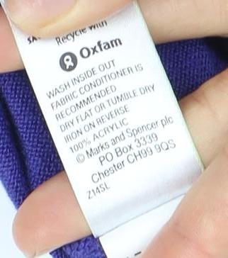 Marks and Spencer Women's Purple A-Line Dress - Size 12