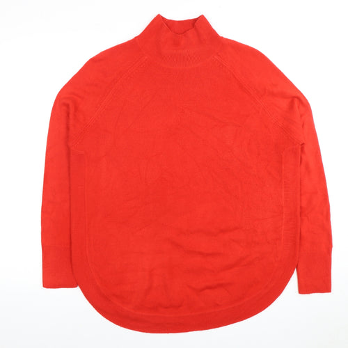Marks and Spencer Red Women's XS Mock Neck Pullover