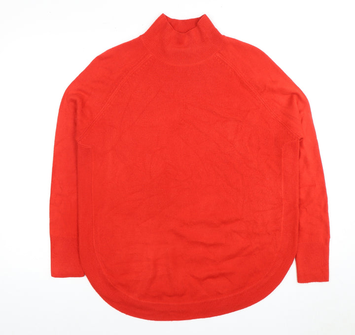 Marks and Spencer Red Women's XS Mock Neck Pullover