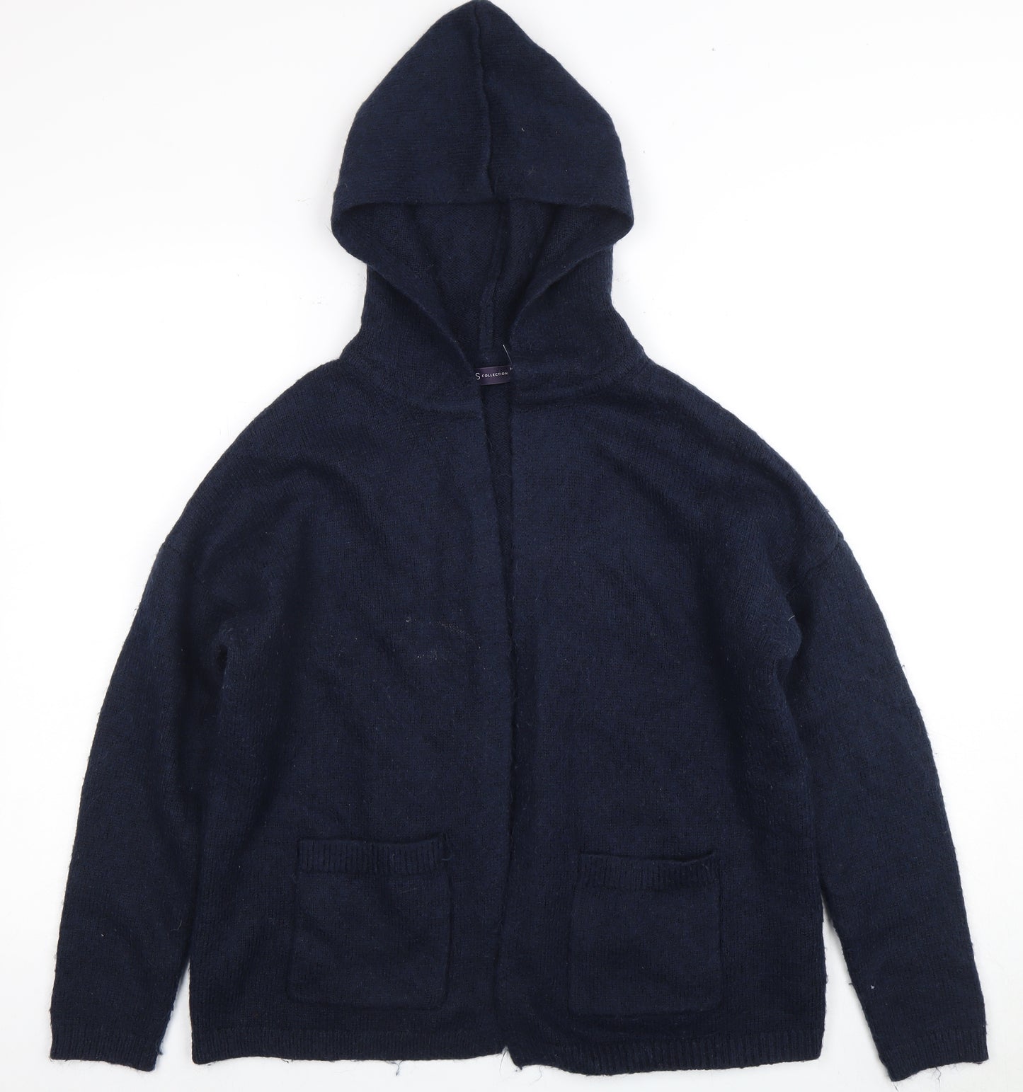 Marks and Spencer Women's Blue Hooded Cardigan M