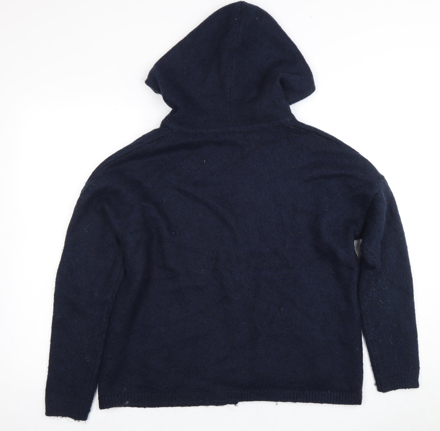Marks and Spencer Women's Blue Hooded Cardigan M