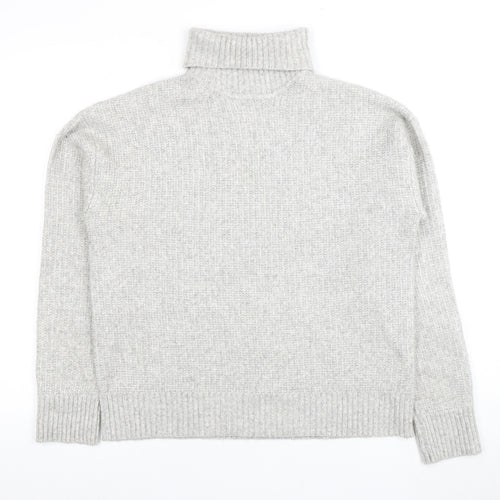 Marks and Spencer Women's Grey Roll Neck Jumper M