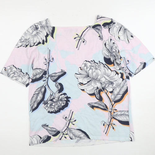 Next Women's Multicoloured Floral T-Shirt, Size 14