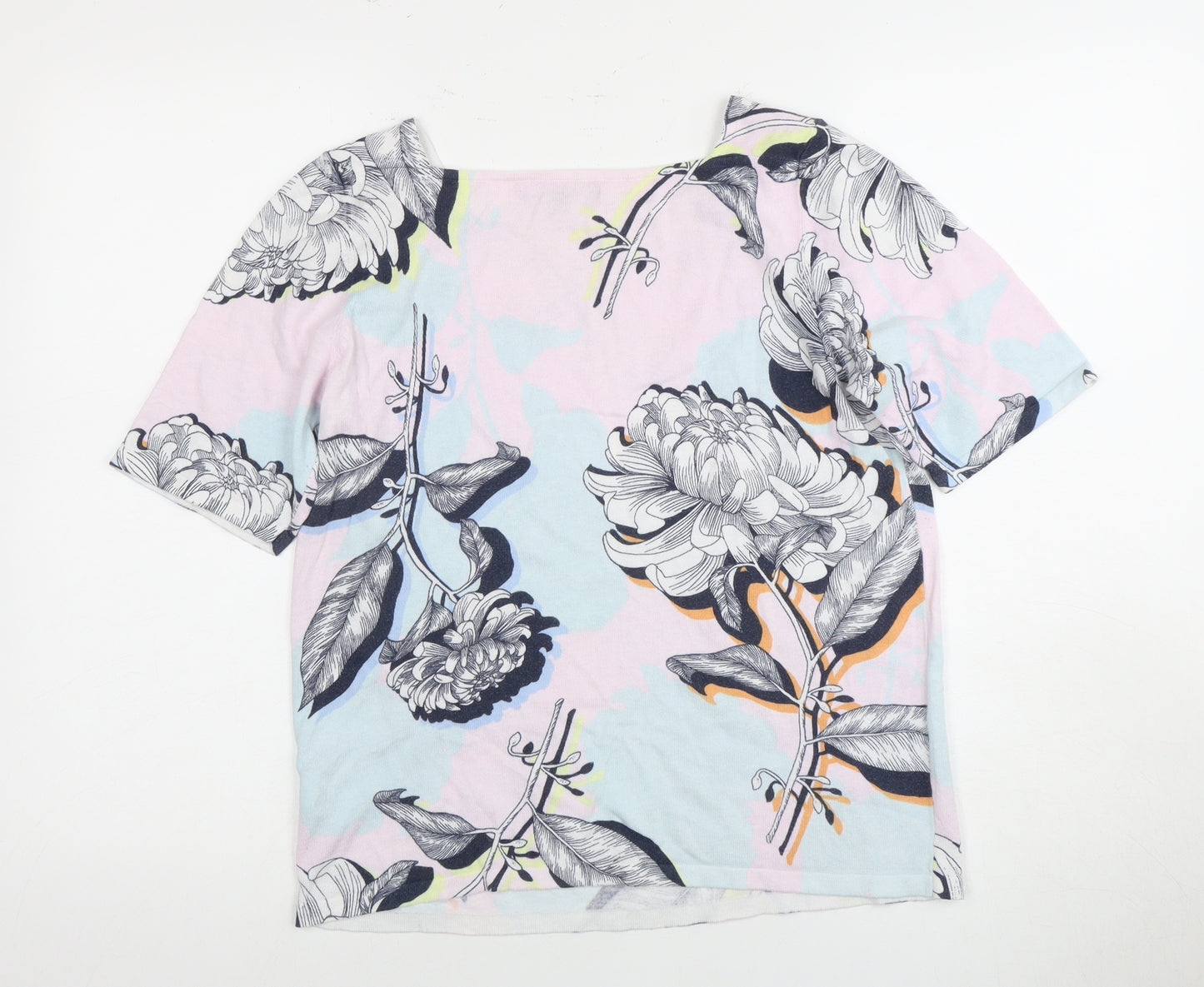 Next Women's Multicoloured Floral T-Shirt, Size 14