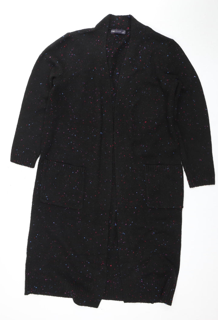 Marks and Spencer Women's Black XS Open Front Cardigan