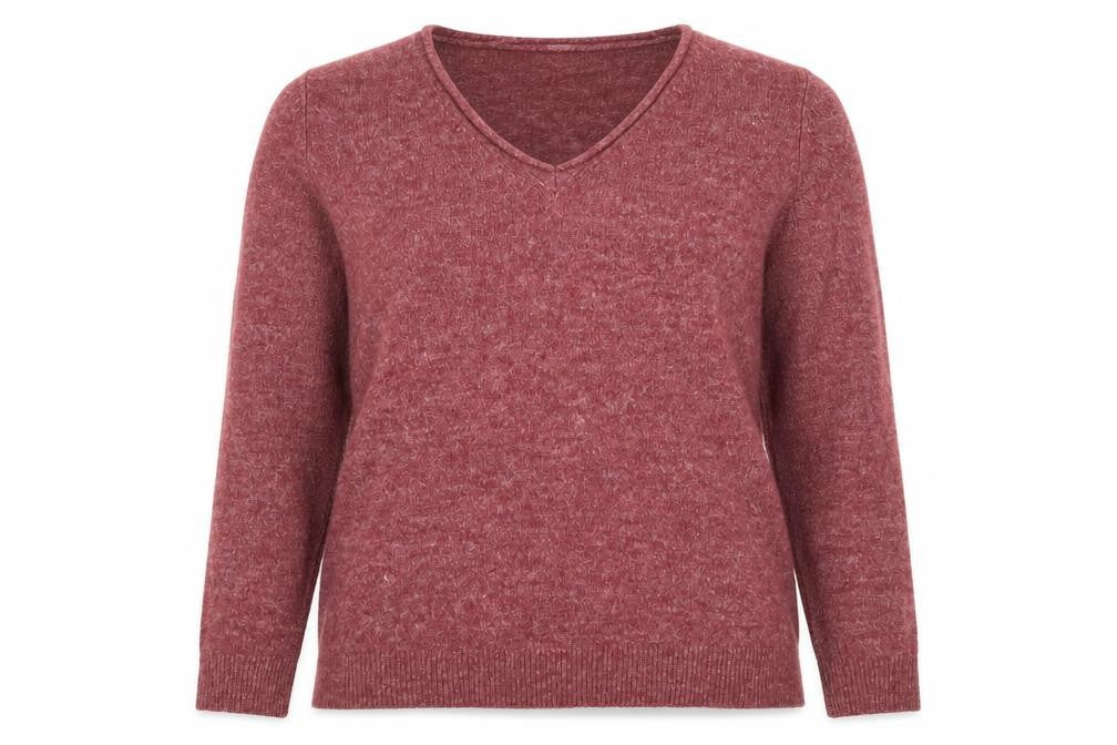 Vero Moda Women's Red V-Neck Pullover Jumper Size 16