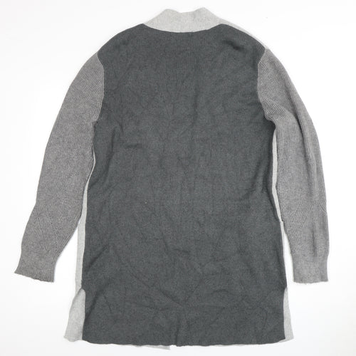Marks and Spencer Women's Grey Open Front Cardigan, Size 14, Open Style