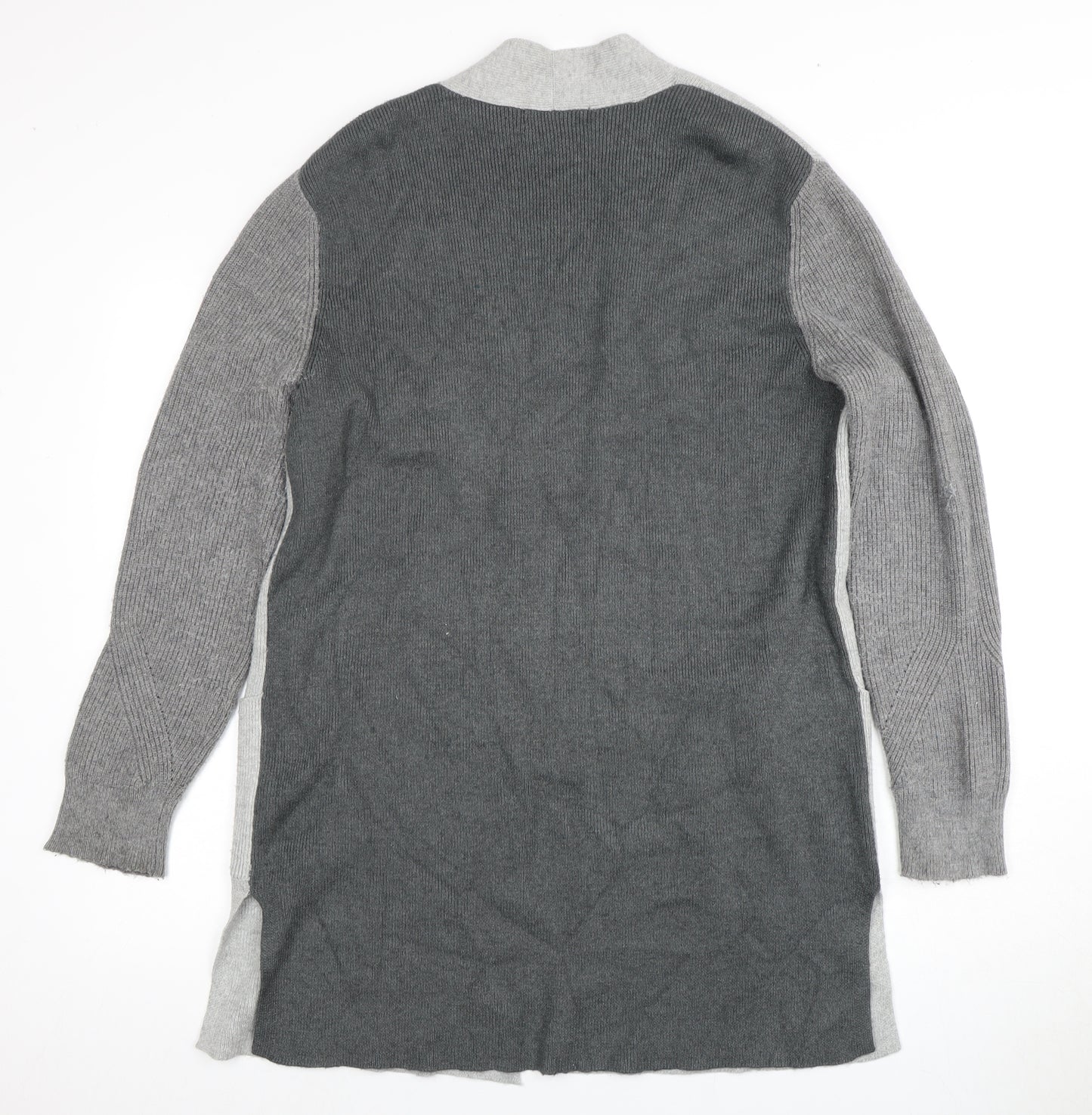 Marks and Spencer Women's Grey Open Front Cardigan, Size 14, Open Style