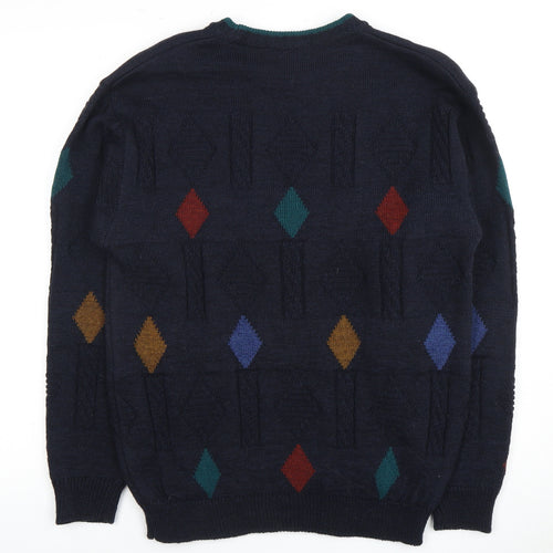 Marks and Spencer Men's S Multicoloured Argyle Pullover