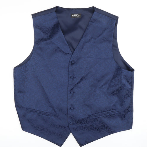 Debenhams Men's Blue Floral XL Waistcoat