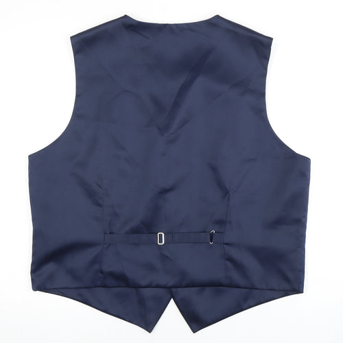 Debenhams Men's Blue Floral XL Waistcoat