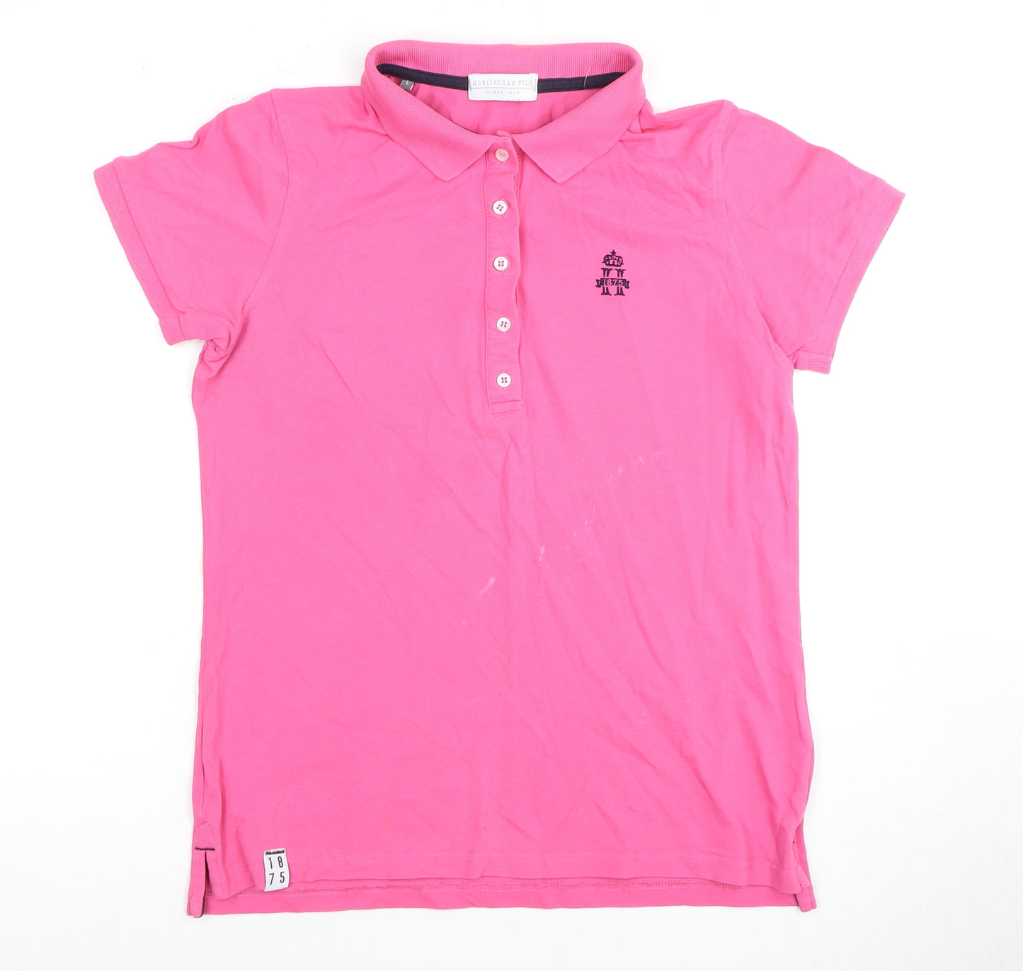 Hurlingham Polo Women's Pink Polo Shirt L