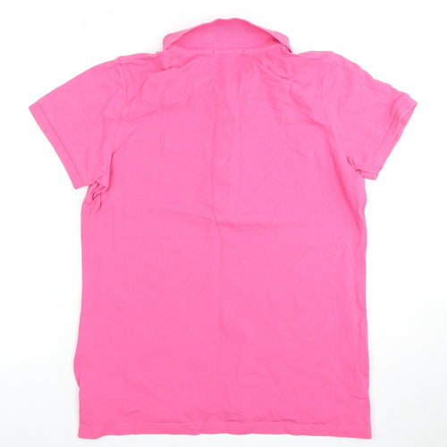 Hurlingham Polo Women's Pink Polo Shirt L